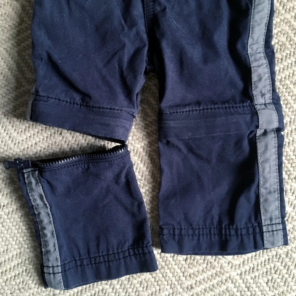 OshKosh convertible navy blue pants 6m